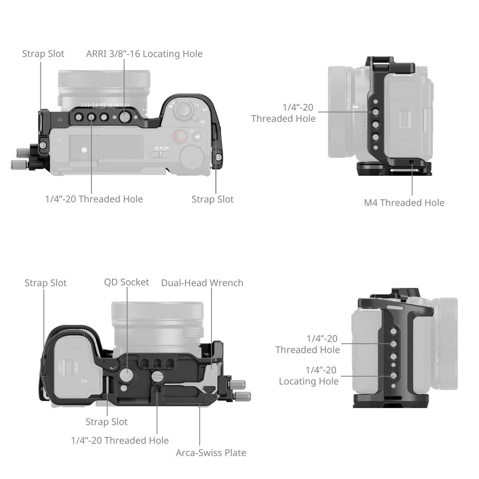Sony Camera Zv-E10 - 소니 ZV-E10 II용 Smallrig HawkLock 퀵
