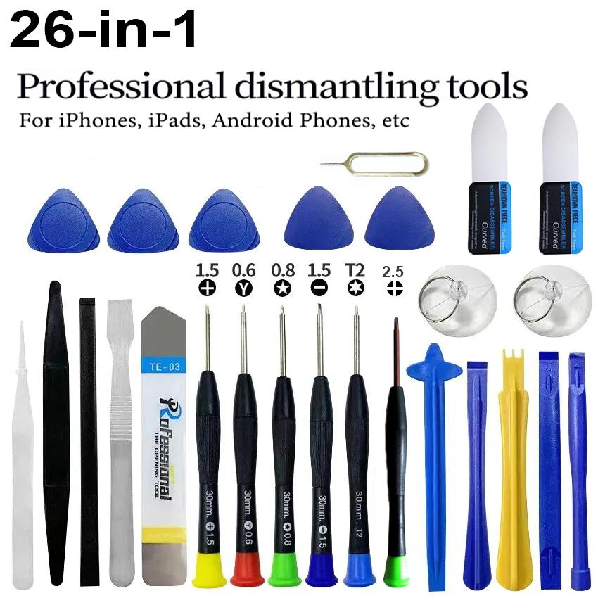 26 in 1 휴대폰 수리 도구 세트, 아이폰, 삼성, - Phone Opening Tool 리뷰 및 가격